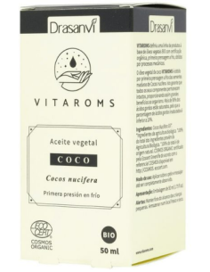 Aceite Vegetal Coco Bio 50Ml Ecocert Vitaroms Drasanvi