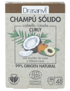 Champu Solido Cabello Rizado Cosm Org 80G Drasanvi