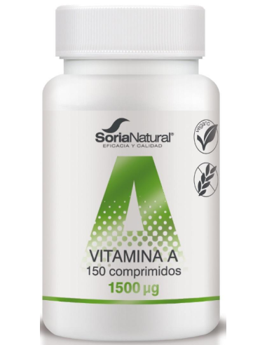 Vitamina A liberación sostenida 150 comprimidos de Soria Natural