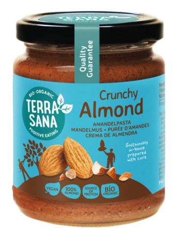 Crema Crunchy de Almendras Terrasana | Sabor Natural y Saludable