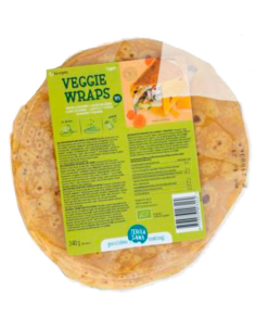 Wrap de Verduras con Zanahoria y Calabaza Terrasana Saludable