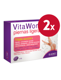 Pacote de 2 unidades Vita Woman Light Pernas Forte 60Comp. por Eladiet