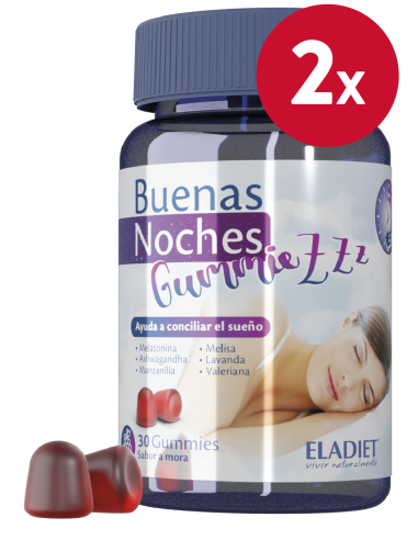 Pacote de 2 unidades Buenas Noches Mora 30 Gomas. por Eladiet