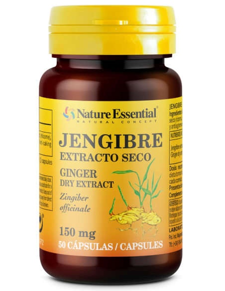 Jengibre 150mg Nature Essential - 50 Cápsulas Naturales