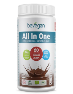 All In One Nutricional Shake Cacao de Bevegan