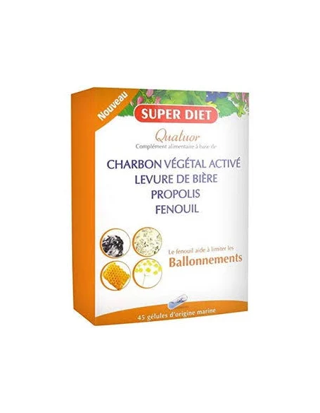 Cuarteto Hinojo Hinchazones 45 Cápsulas Superdiet Natural