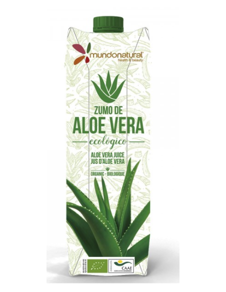 Zumo Aloe Vera Ecológico 1L | Puro y Natural Mundonatural