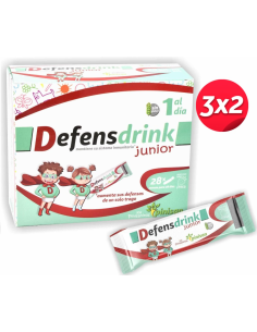 Pacote 3x2 Defensdrink Junior, Pinisanitos, 28 Sticks Pinisan