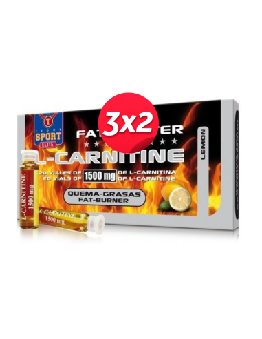 L-Carnitine 3000mg 20 Vials 10ml – Energy & Fat Burn Boost