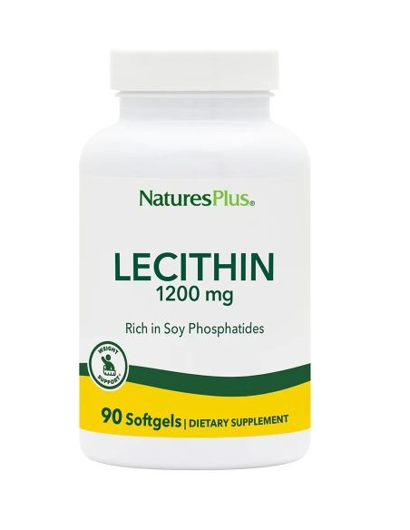 Lecitina de Soja 1200mg - 90 Perlas Natures Plus Natural