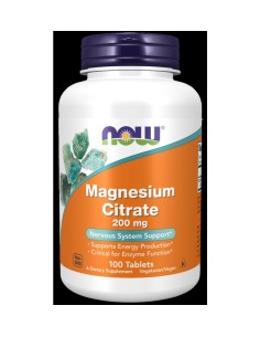 Magnesio Citrato 200 Mg 100 Tabletas de Now 2