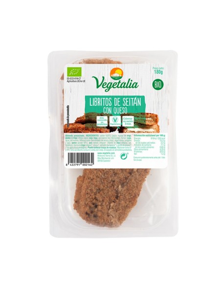 Libritos de Seitán con Queso Vegetalia 180g – Vegano y Delicioso