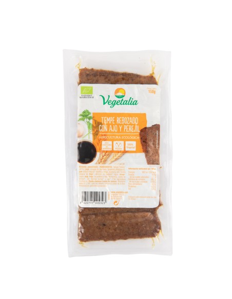 Tempe Rebozado Ajo y Perejil Vegetalia 150g – Sabor Natural
