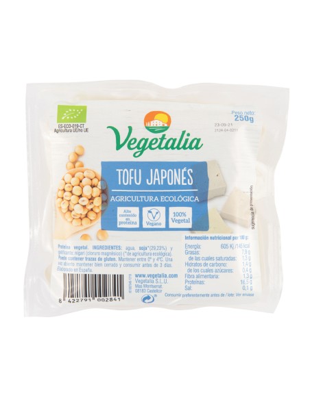 Tofu Japonés Vegetalia 250g | Fresco y Natural para Cocinar