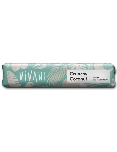 Chocolatina Crunchy Coconut Vivani  Sabor Natural y Crujiente