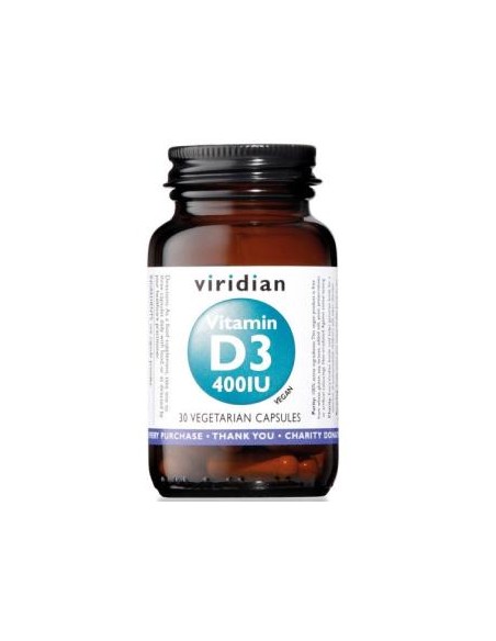 Vitamina D3 400Ui 30Cap. de Viridian