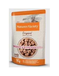 Natures Variety Feline Adult Pate Buey Pollo 12X70Gr. de Nature S Variety Vet