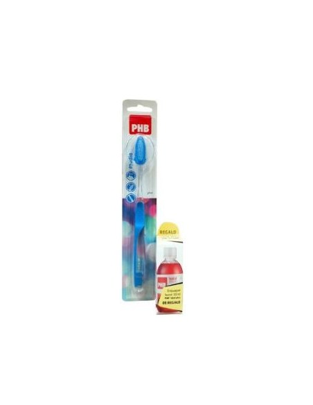 Phb Cepillo Dental Plu.Medio+Enj. Total Pl 30Ml de Phb