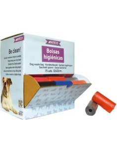 Display De 60 Rollos De 15 Bolsas Colores Surtidos de Nayeco Vet