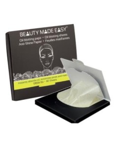 Papeles Matificantes Te Verde 80Hojas. de Beauty Made Easy