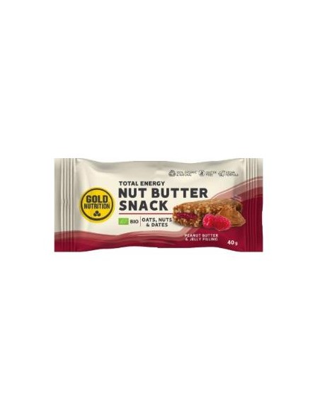Nut Butter Snack Peanut-Jelly 15Uds. Bio de Gold Nutrition