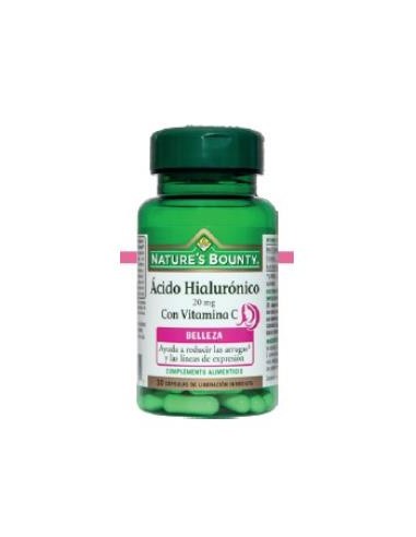 Acido Hialuronico 20Mg Con Vit. C 30Cap de Nature´S Bounty