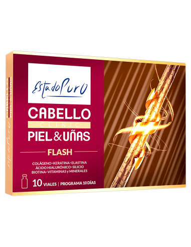 Pack 2 uds Estado Puro Clinic Cabello Piel y Uñas Flash 10 viales