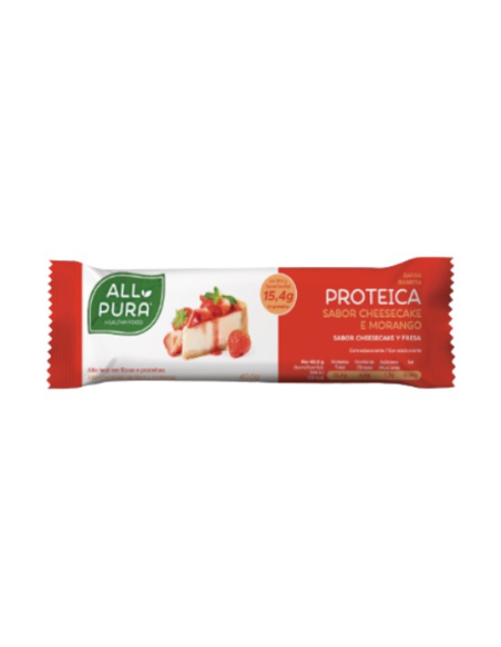 Barritas Proteicas Cheesecake Fresa 40g | All Pura Saludable