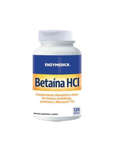 Betaíne Hcl  120 VCAPS de Enzymedica