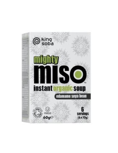 Sopa Miso Semillas Edamame Instant 6Sbrsx10Gr. Bio de King Soba
