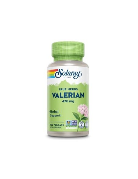 Valerian Root 470 Mg. 100 Vegcaps de Solaray