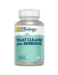 Yeast Cleanse & Berberine Solaray - 90 Cápsulas Vegetales