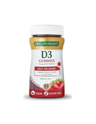 Vitamina D3 60Gummies de Nature S Bounty
