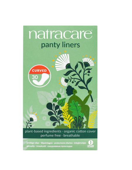 Salvaslips anatómico curvado Natracare 30 unidades eco