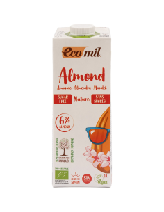 EcoMil Bebida de Almendra Nature (sin azucar) Tetrabrik 1 l