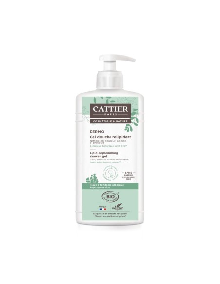Gel de banho Dermo Relipidizante 500Ml. Vegano Orgânico de Cattier
