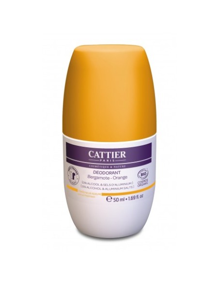 Desodorante Roll-On Frescor Citrico 24H 50Ml de Cattier