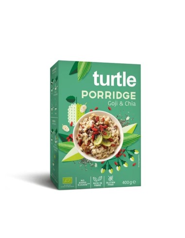 Porridge Goji & Chia GF (Gachas de avena y muesli con goji y chia) 400g de Turtle