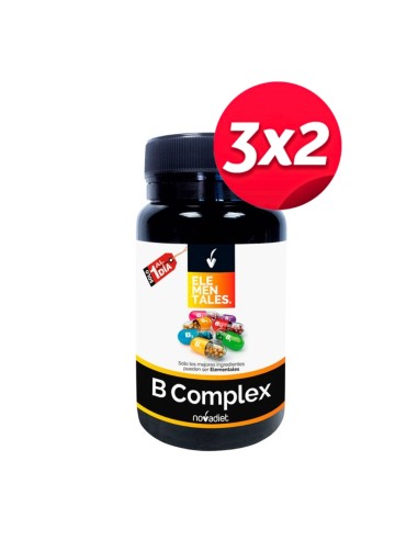 Pack 3x2 B Complex Envase de 60 cápsulas vegetales. de Novadiet