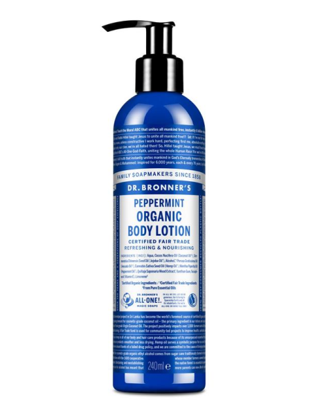 Loción Corporal Menta Dr. Bronners  Frescura Natural y Suavidad