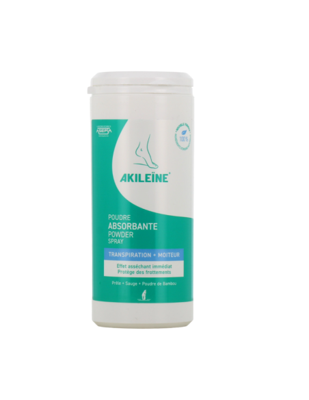 Polvo Absorvente Akileine 75g para Pies Secos y Frescos