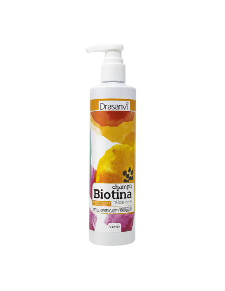 Champú Biotina y Aloe Vera para Cabello Seco 300ml Drasanvi
