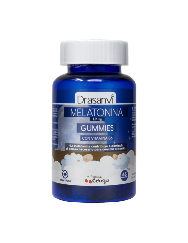 Melatonina 1,9 mg + Vitamina B6 Cereza 45 Gominolas Drasanvi