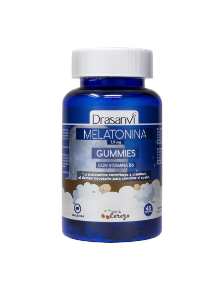 Melatonina 1,9 mg + Vitamina B6 Cereza 45 Gominolas Drasanvi