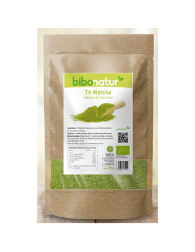 Te Matcha Premium En Polvo Eco 70 Gr de Bibonatur