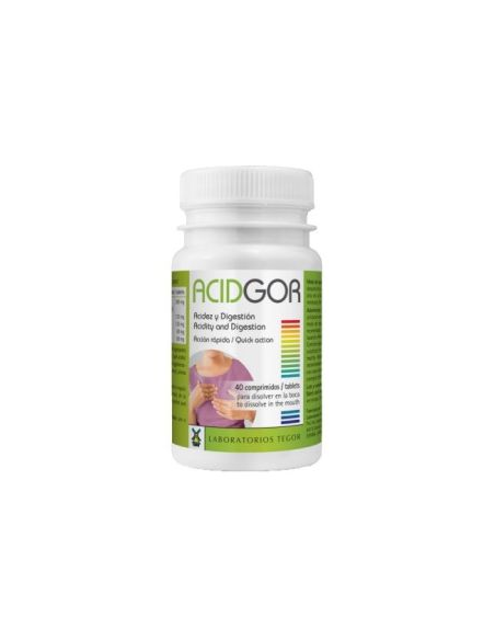 Acidgor Tegor 40 Cápsulas  Apoyo Digestivo Natural