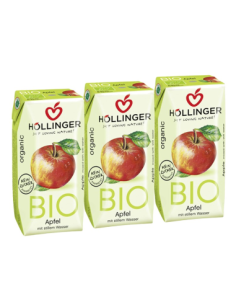 Pack 8 Uds. Minibrick Zumo De Manzana Bio 3 x 200 ml  de Hollinger