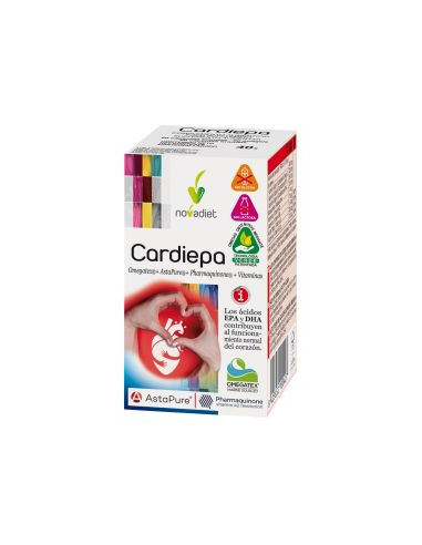 Pack 3x2 Cardiepa 60 Cápsulas Envase de 60 cápsulas blandas. de Novadiet