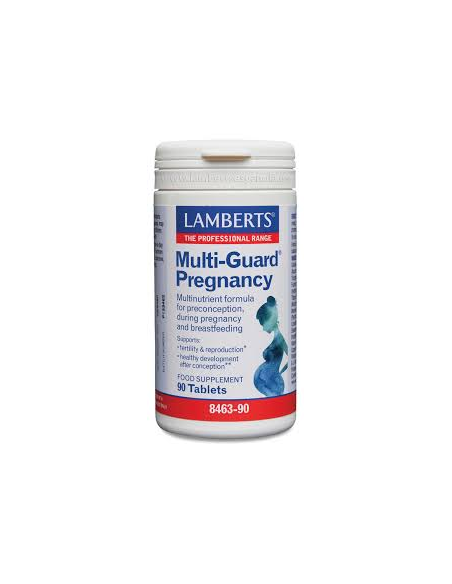 Multi-Guard® Pregnancy 90 TABS Lamber | Suplemento prenatal eficaz