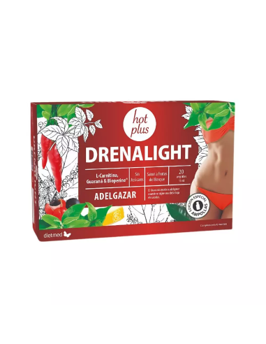 Drenalight Hot Plus 20 Ampollas de Dietmed